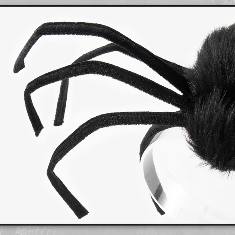 Eerie Halloweens Spiders Queen Tiaras Durable Spiders Queen Hairs Decoration for Halloweens Event and Trick or Treating