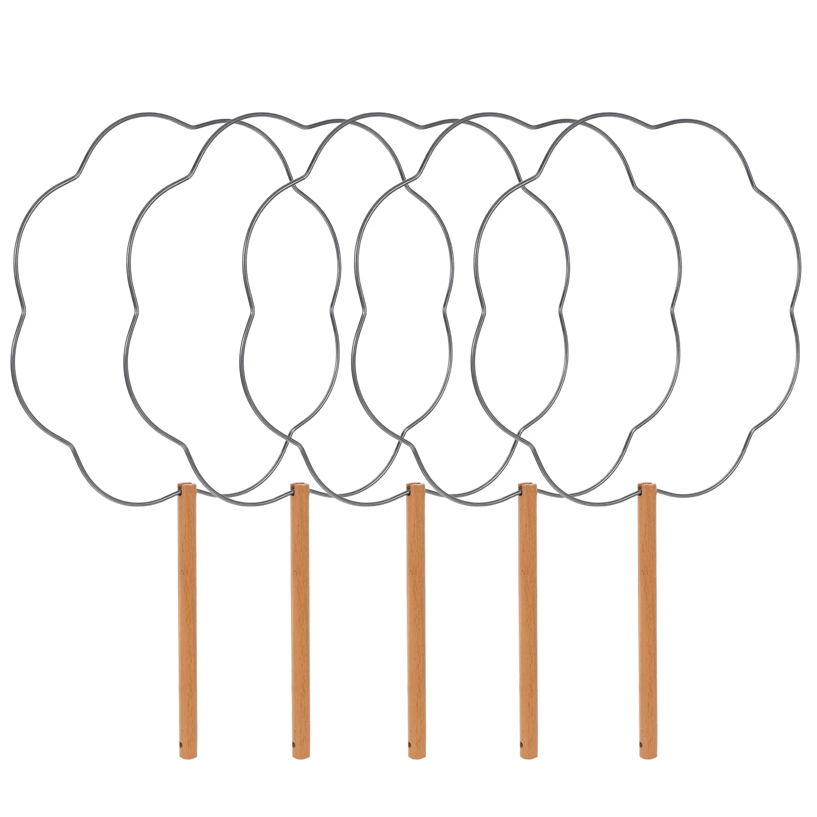 فارغة الحديد مراوح قابلة للطي 5 قطعة DIY الصينية رسمت باليد الحرفية خمر مجموعة مروحة اليد الزخرفية مروحة قابلة للطي لصالح الحفلات #3