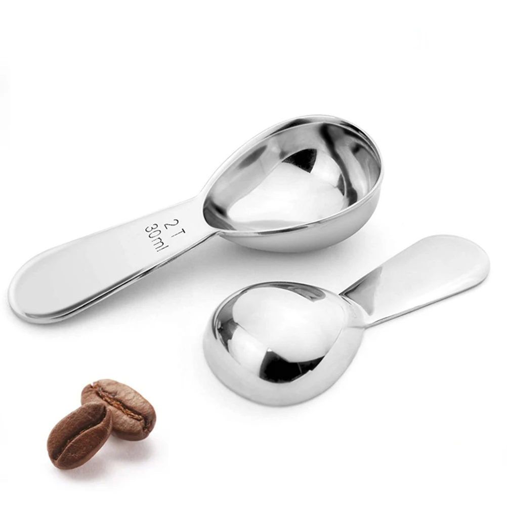 

Coffee Measuring Spoon Stainless Steel 15ml Scale Marked Handle for Baking Powder Milk Powder Spice Tea Kitchen Measuring