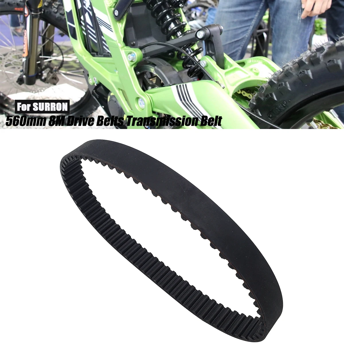 Motorcycle Accessories Electric Bike 560mm 8M Drive Belts Transmission Belt For Sur-Ron Surron Sur Ron Light Bee S X