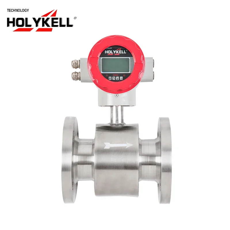 Holykell China supplier dn80 ip65 split type liquid electromagnetic flow meter brands