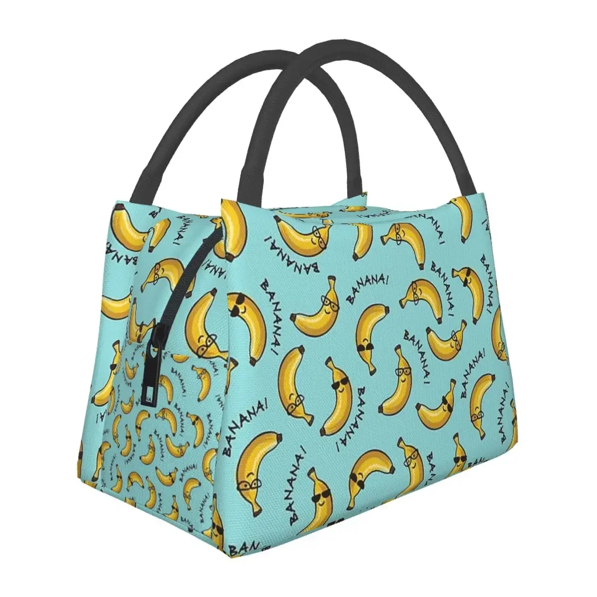 

I Am A Cool Banana Pattern Lunch Bags Insulated Bento Box Lunch Tote Picnic Bags Cooler Thermal Bag for Woman Children Travel