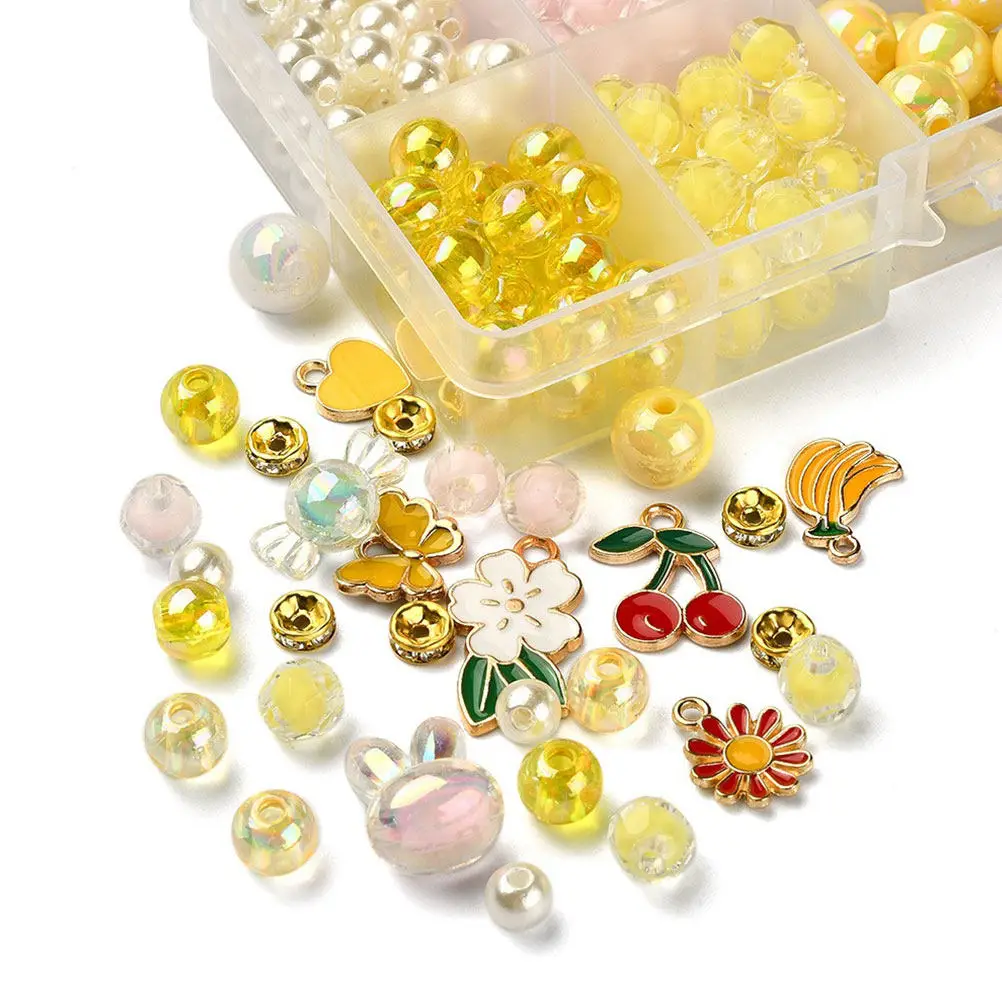 

1Set DIY Bracelet Making Kit Stylish Charm Collection for Personalized Jewelry Design Ideal for Gifting Crafting Enthusiasts