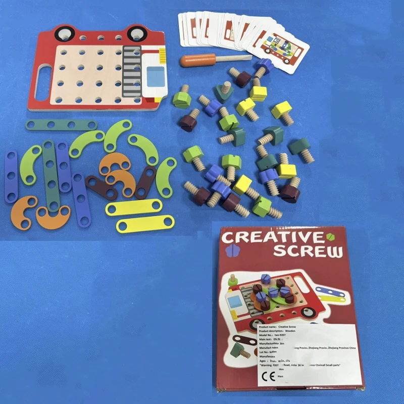 الإبداعية المسمار لغز اللعب DIY الحفر المسمار تفكيك الملحقات لعبة الحفر الكهربائية لعب للأطفال التظاهر أدوات عدة اللعب #4