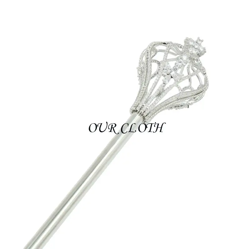Luxury Rhinestones Royal Scepter Costume Prop For Princess Pageants Wedding Event And Christmas Celebrations Y1AC