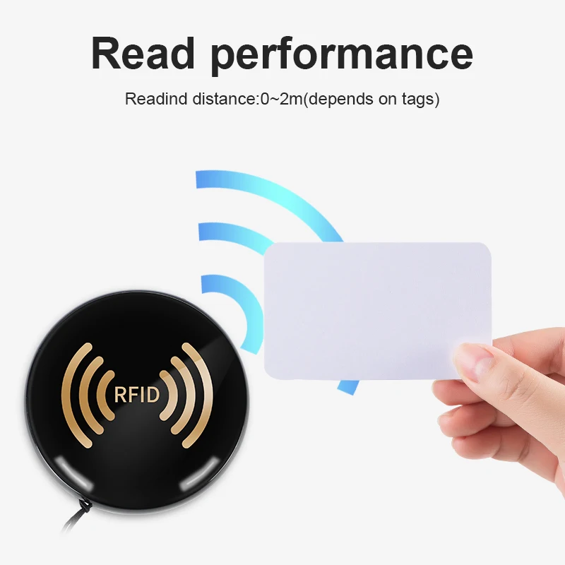 Lettore RFID UHF portatile Lettore portatile RFID UHF con frequenza UE USA con connessione USB Blue-tooth