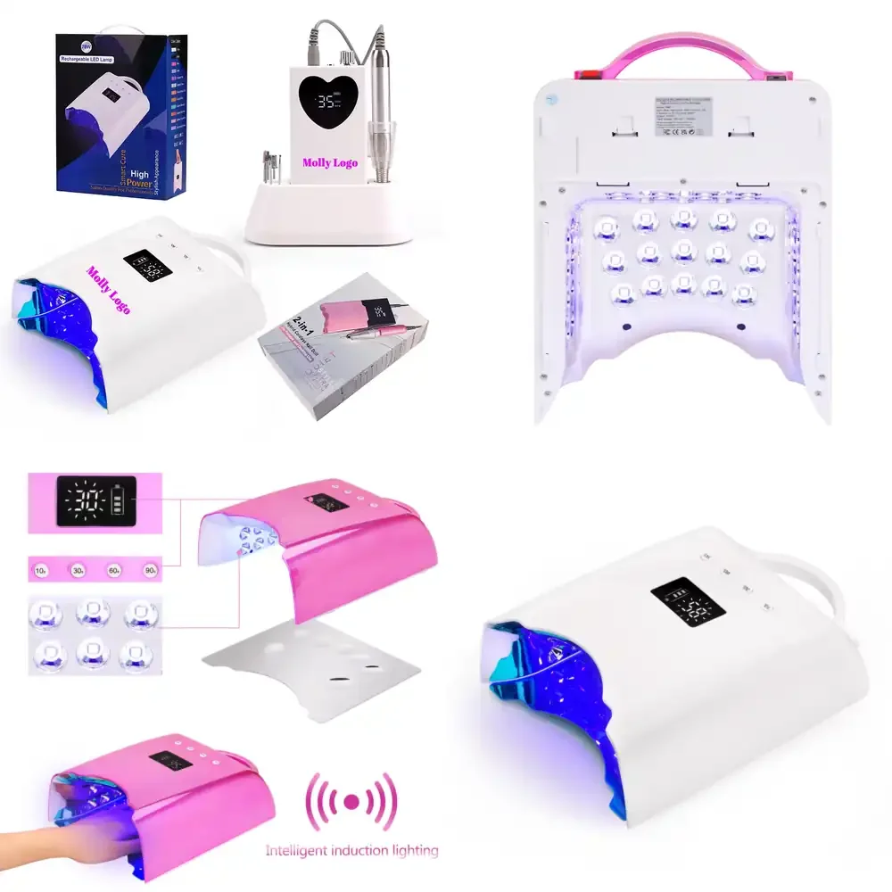 

Аппарат для маникюра, фрезер для ногтей, УФ/LED лампа для сушки гель-лака, перезаряжаемый портативный многофункциональный инструмент 78 Вт