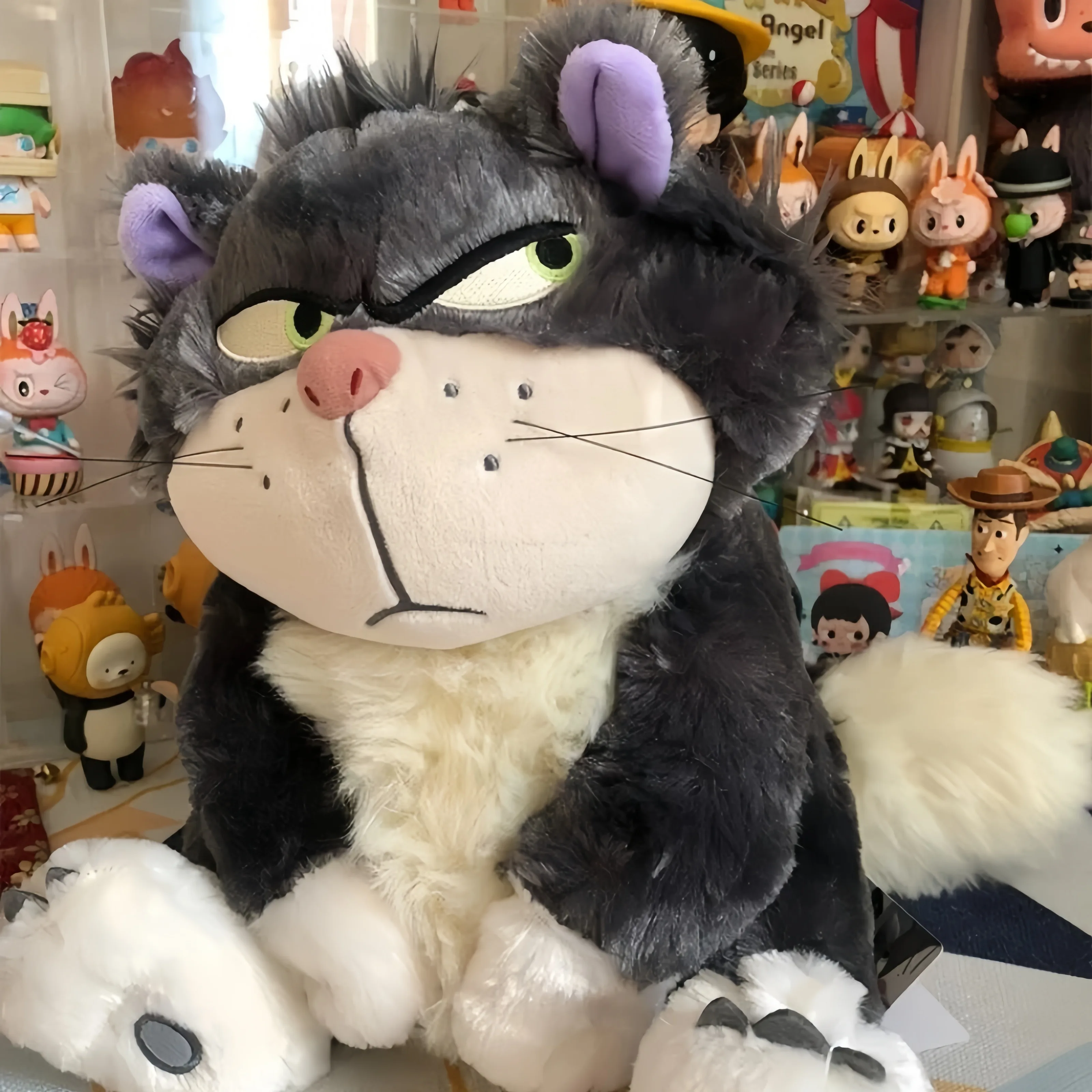 

High Quality Creative Cartoon Lucifer Funny Cat Plush Toy Doll Lucifer Doll Ornaments Children's Comfort Pillow Holiday Gift