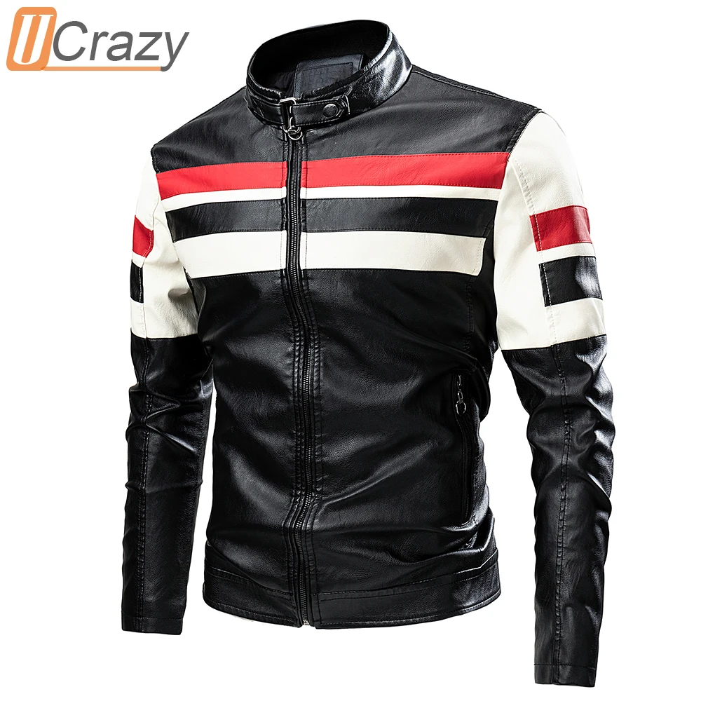 2022 Men Autumn New Brand Casual Warm Fleece PU Leather Jacket Coat Men Winter Vintage Outfits Motor Biker Thick Leather Jacket