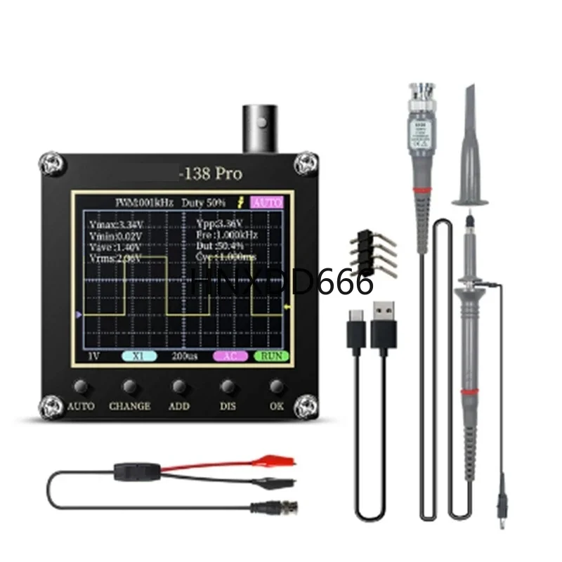

Digital Oscilloscope 200 Msa/S, Analog Bandwidth, Supports Auto, 80 kHz PWM, Firmware Upgrades