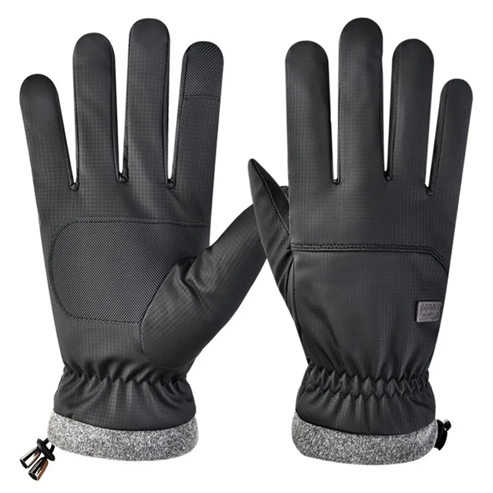 

1Pair Outdoor Waterproof Sports Gloves Thickening Male Cycling Gloves Full Finger Gloves TouchScreen Mittens Protective Mittens