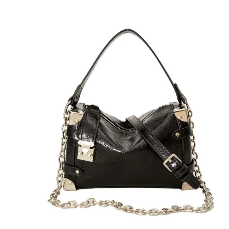 

Trendy Light Luxury Soft Box Bag Pillow Bag with The Same Star-style Lock Design Niche and Elegant Single-shoulder Crossbody Bag