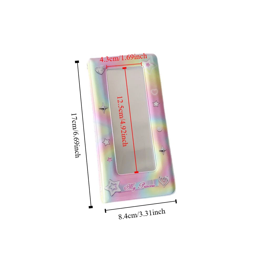 Y2K PVC Card Cover Korean Photocard Album Hanging Decoration Keychain Pendant Idol Card Display Protector Sweet Korean Style