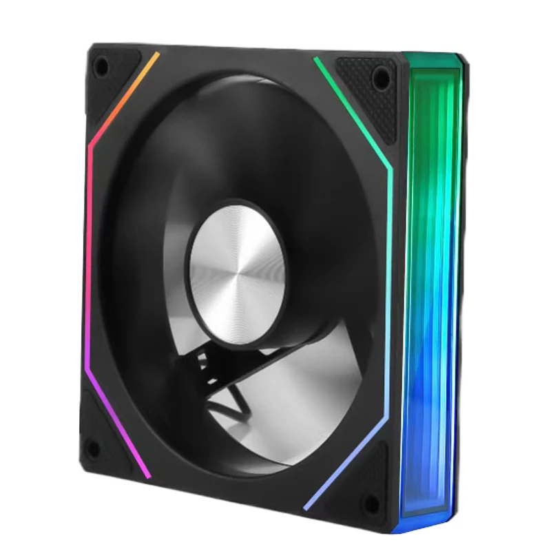 UPSIREN UF-3 Prism 7 PRO Computer Case Cooling Fan,Double-sided full lens,12CM ARGB motherboard synchronization，CD pattern axis image 4