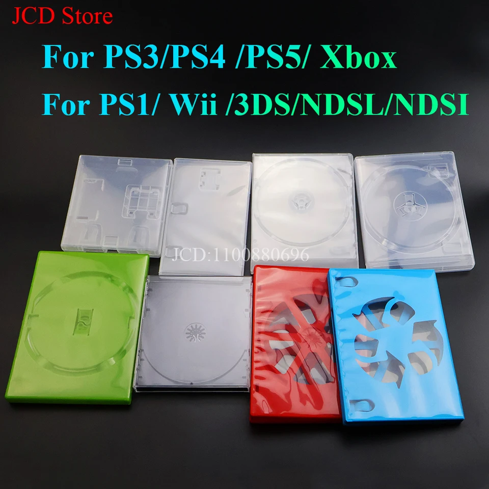 CD DVD Discs Storage Protective Box For PS3 PS4 PS5 Switch PS1 Wii