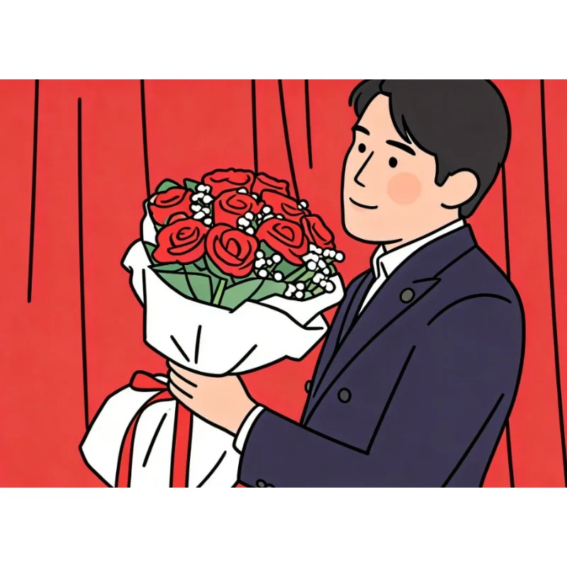 

Blooming Bouquet Rose Magic Trick 10 Flowers Production Effect Stage Wedding Party Illusion Comedy Gimmick Professional Magician