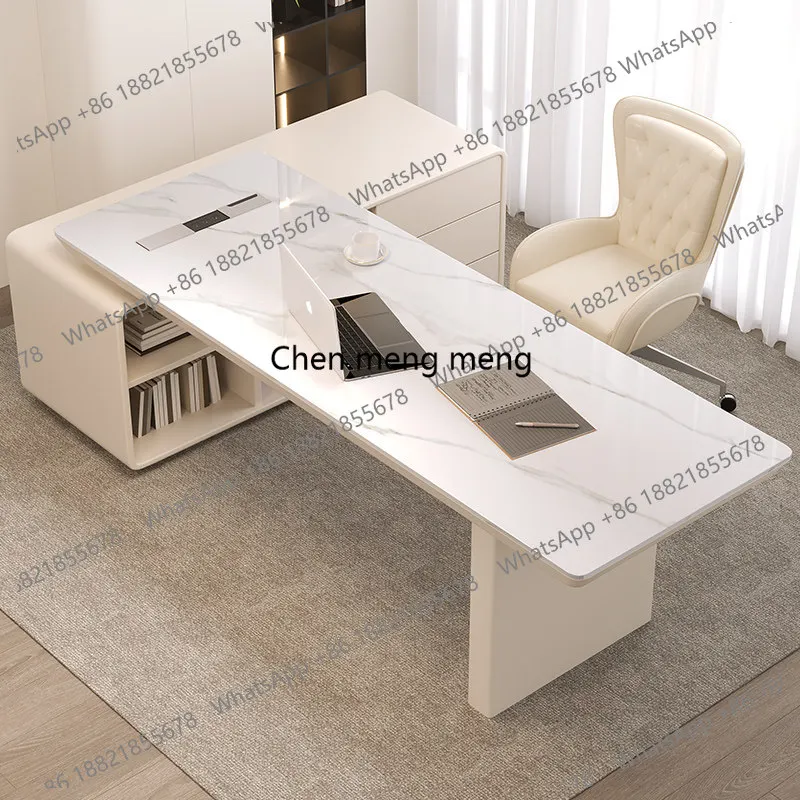 

Classic Designer Office Desk Classic Nordic Style Solid Wood Luxury Computer Desks Modern Storage Scrivania Work Station Table
