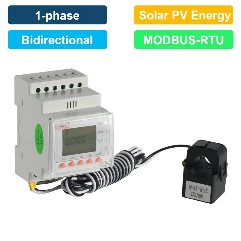 

External Switched Transformer Meter 20Ka Roche Coil Harmonic Din Rail Energy Meter Acr10R