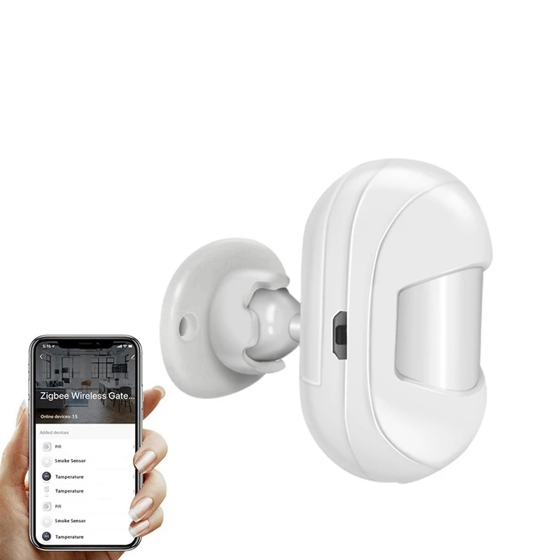 Graffiti Smart Zigbee Body Infrared Detector Smart PIR Sensitivity And Time Adjustable Built-In Battery Detector