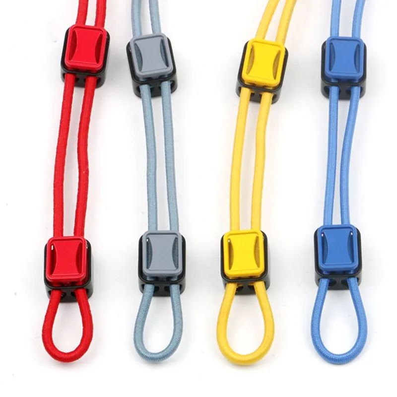 6PCS Metal Cord Lock Stopper Spring Clasp Stopper Cord End Square Toggle Clip for Apparel Rope Shoelace Backpack Sportswear Bag