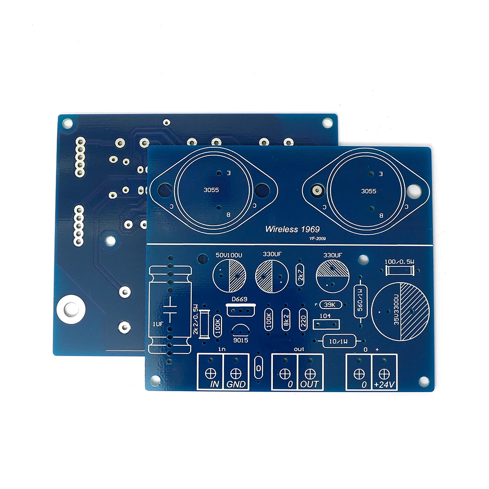 ST2N3055 New Original JLH 1969 Two Channels Simple CLASS A Preamp Power Amplifier DIY kit Transistor Amplifiers Board