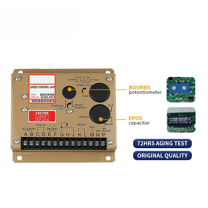 Generator Speed Governor Unit Speed Control Panel ESD5500E