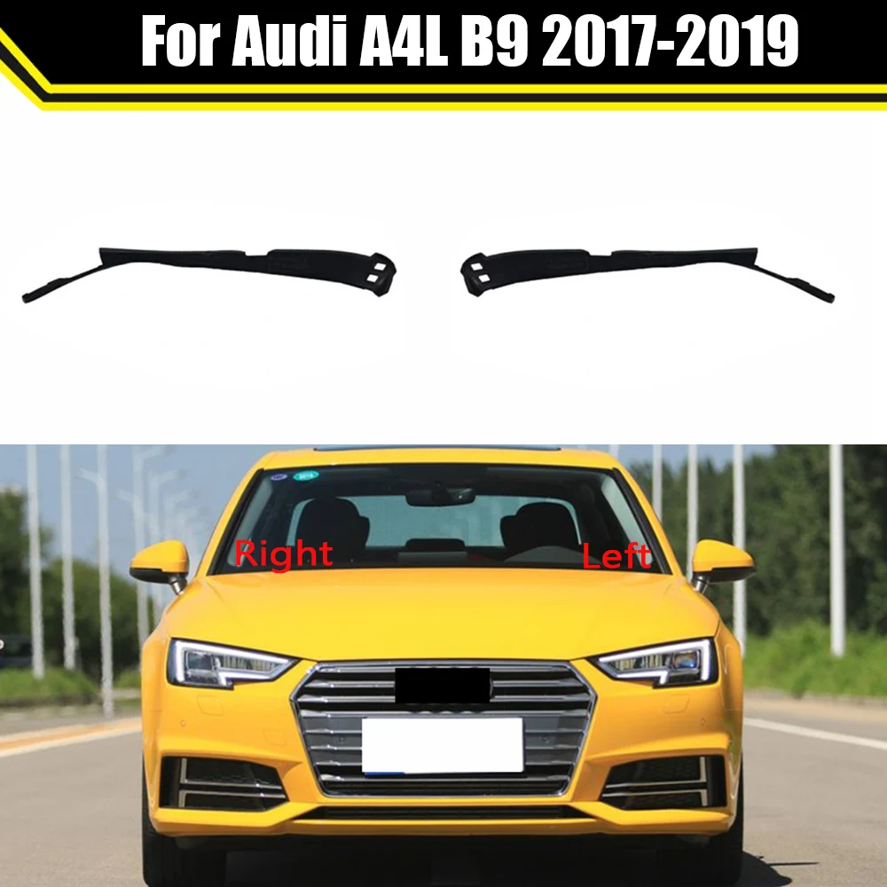 

Car Headlight Seal Rubber Strip Waterproof Under Headlights Plastic Black Trim Soft Leather Strip For Audi A4L B9 2017 2018 2019