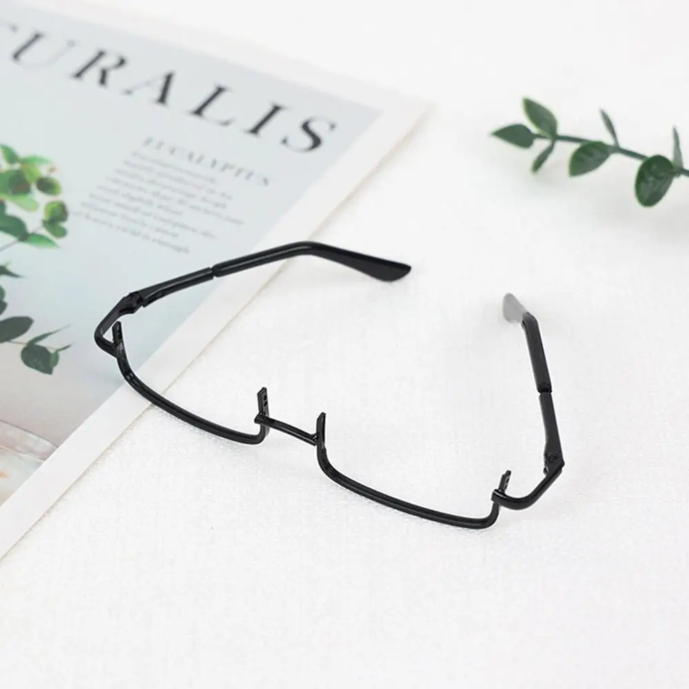 Half-frame Doll Glasses Creative Lensless Metal Plush Doll Eyeglasses Doll Accessories Fashion Glasses for 20cm Dolls