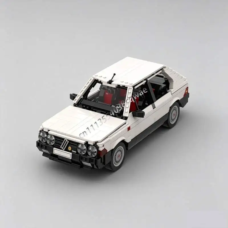 1369 Parts Retro Performance Racing Car Building Blocks MOC Model DIY Creative Assembly Educational Toy Gift Collection Display