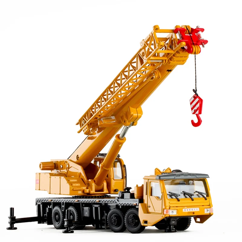 AINY Toy Crane Lifter 360 Degress Rotate Work Platform Crane with 4 Front Wheel Steering Engineering Car Model Gift for Kids