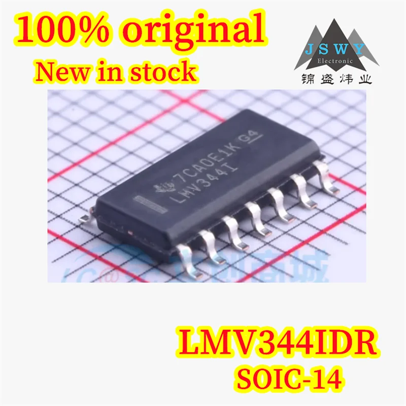 

(10/50PCS) 100% new LMV344IDR LMV344I SOP-14 four-channel operational amplifier spot original chipset