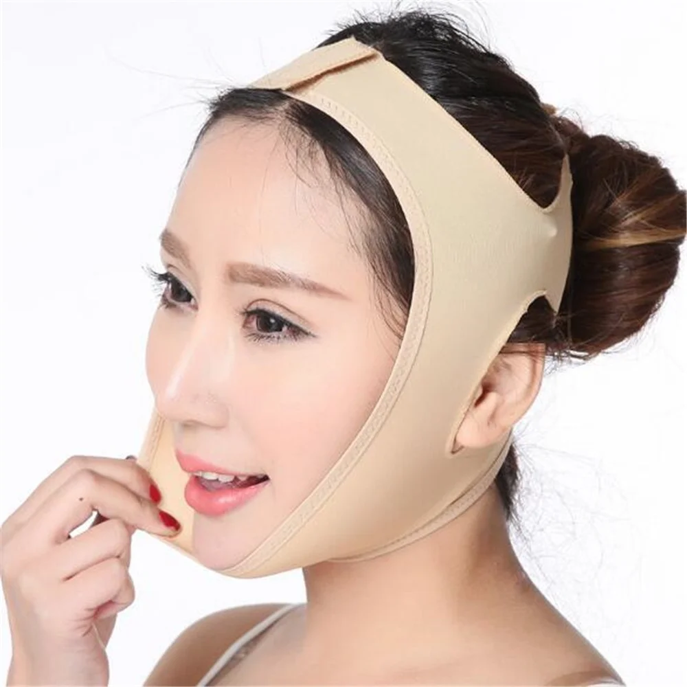 Bandeau élastique amincissant pour le visage, ceinture de lifting pour le menton et les joues, masseur facial, outils de soin de la peau, beauté