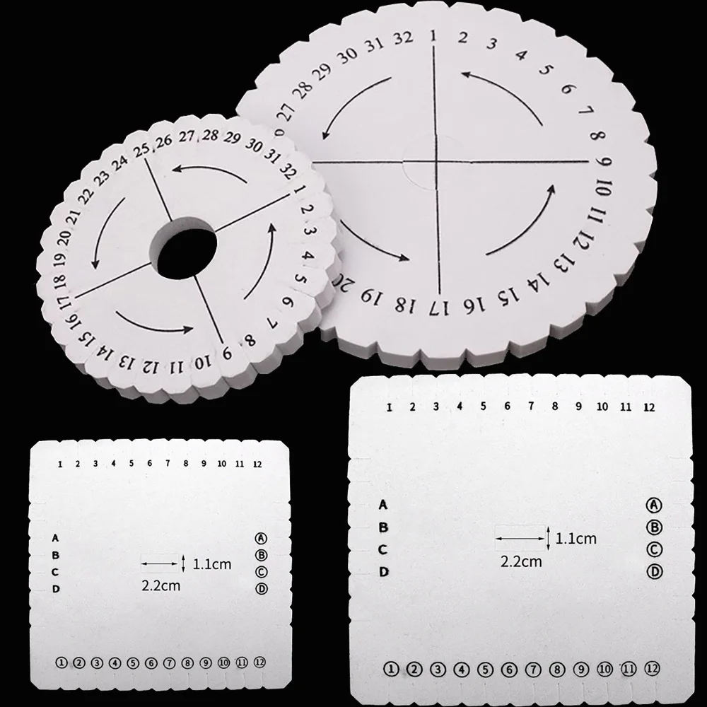 1/4x okrągły kwadrat sznurek z dyskiem plecionka bransoletka krosna tkana DIY pleciona lina ręcznie robione narzędzie do biżuteria rękodzielnicza