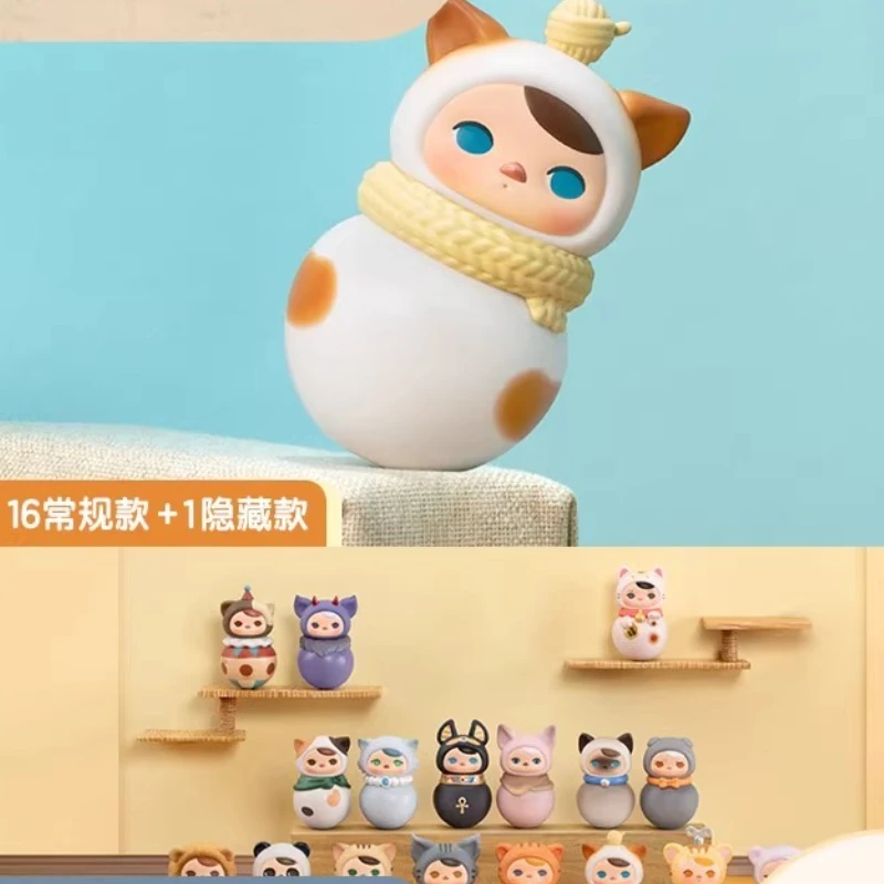 

PUCKY Meow Tumbler Series Blind Box - Cute Cat Figure Collectible, Fun Desk Toy & Gift for Girls & Adults