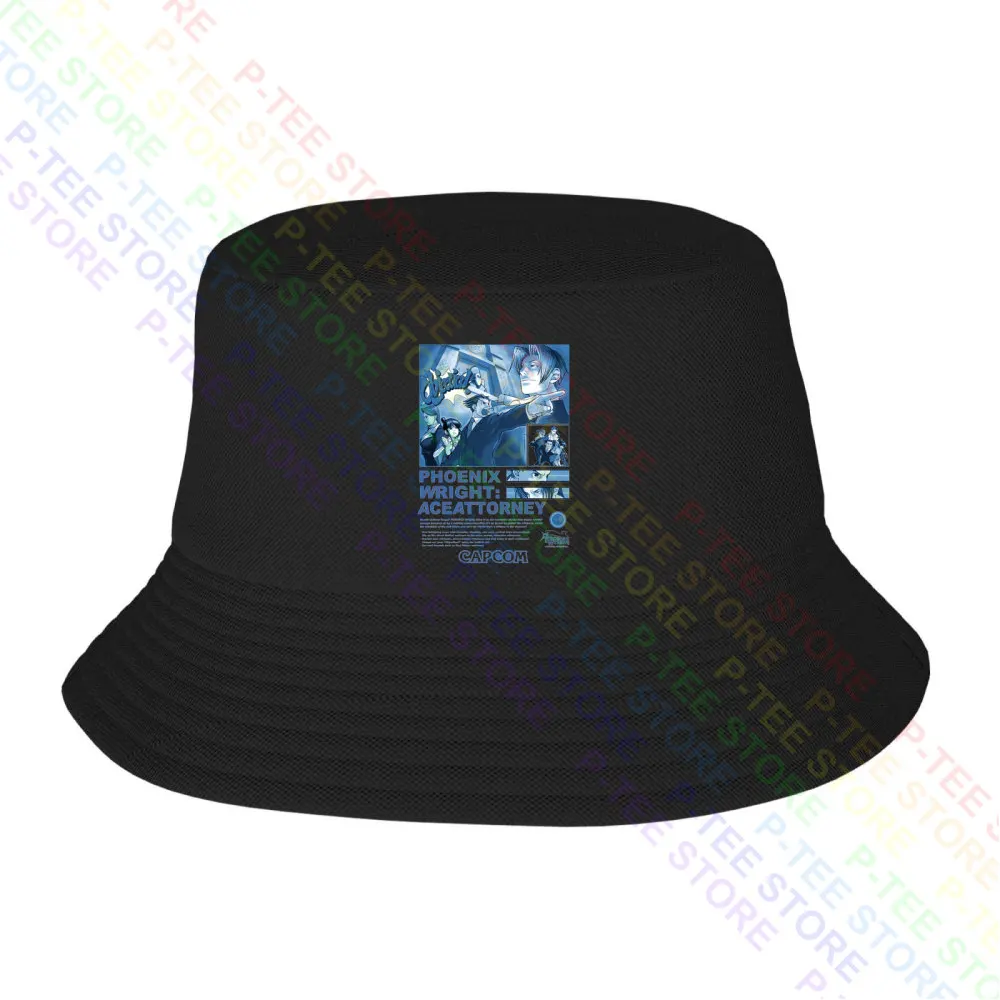 Ace Attorney Print Ad Neon Yellow Heather Baseball Cap Snapback Caps Knitted Bucket Hat