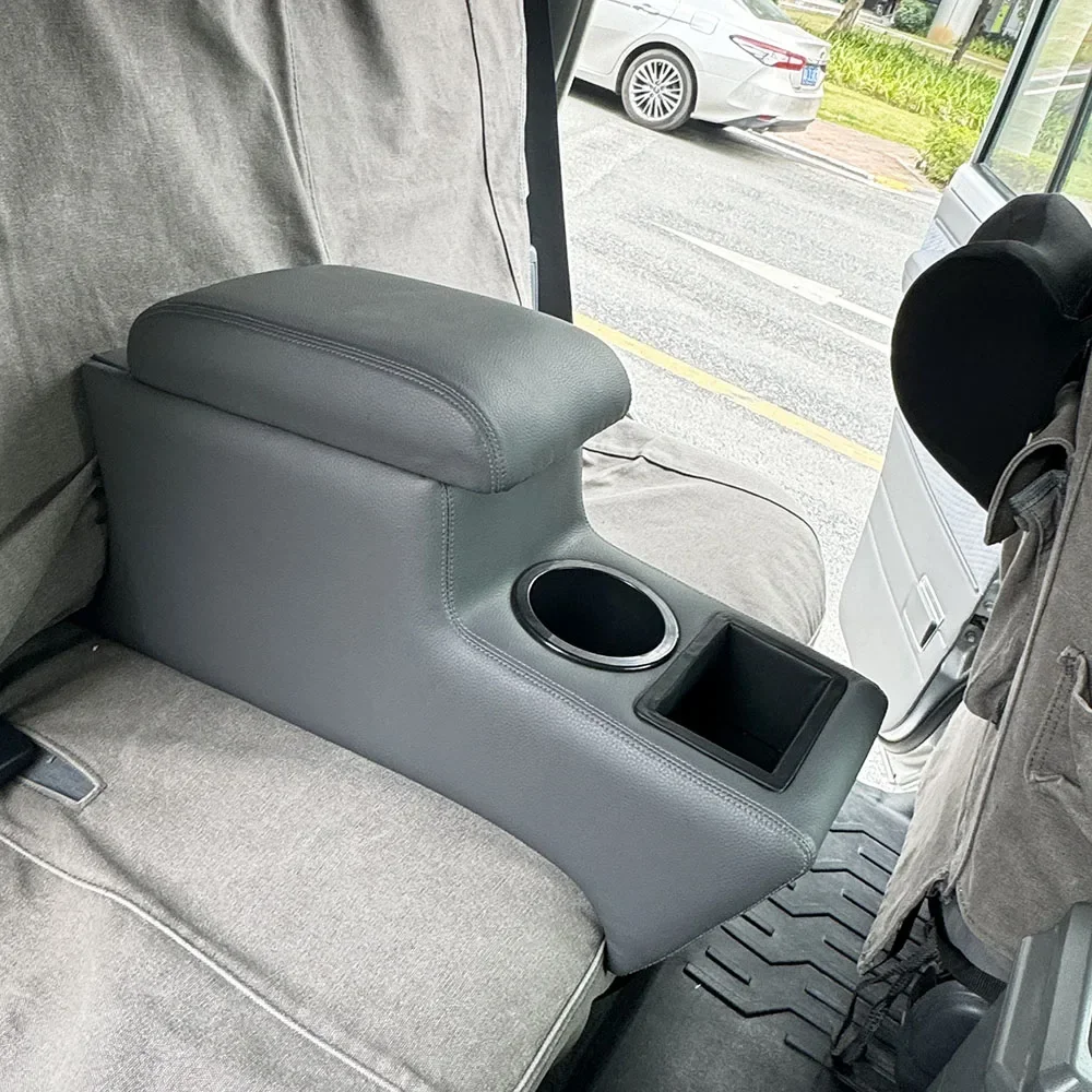

LHD/RHD Back Seat Console Amrest Organizer Cup Holder for Toy ota Land Cruiser 76 Wagon 79 LC76 LC79 Dual Cab Accessories