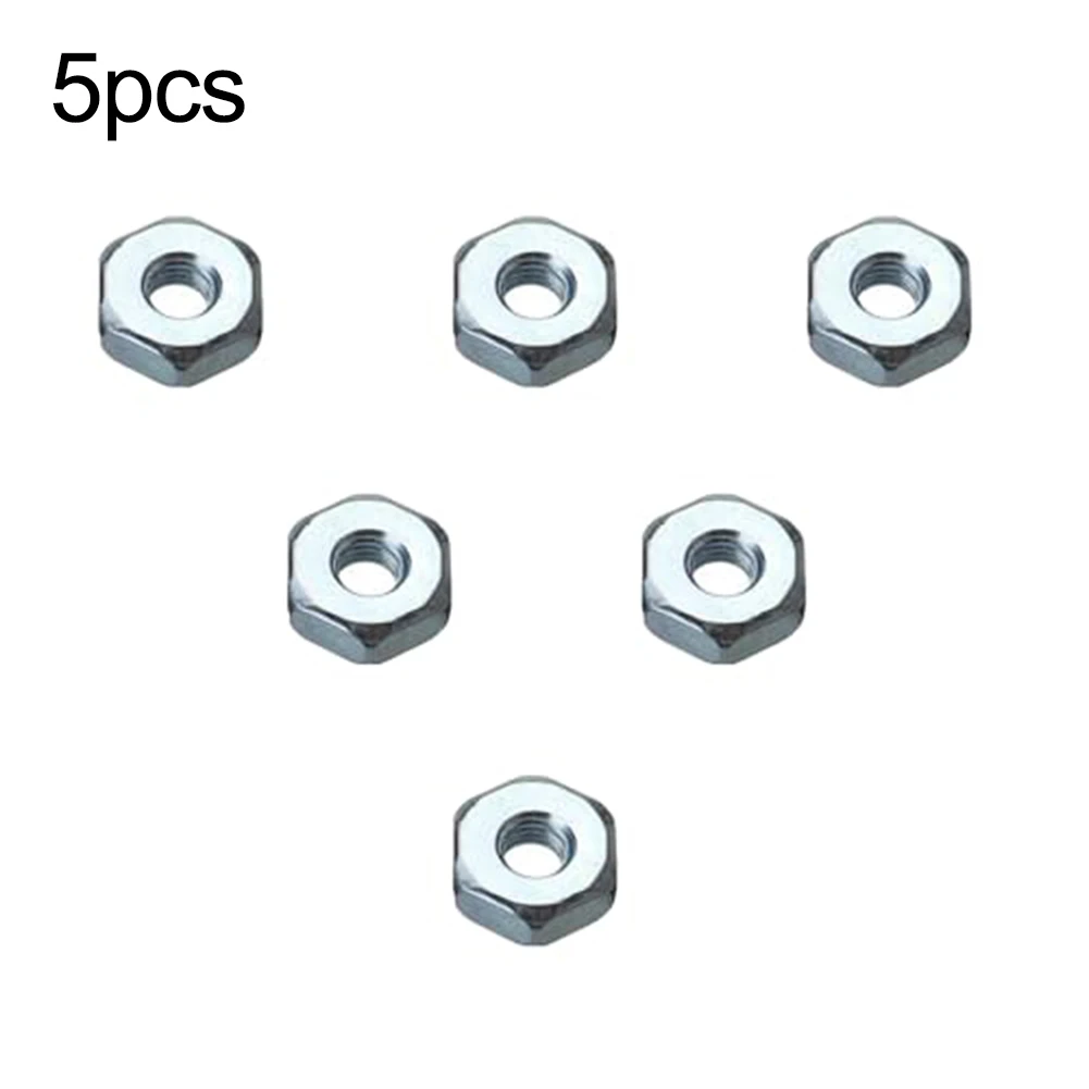 5Pack Guide Bar Nuts For Chainsaw MS170 MS180 MS210 - 19mm Hex Steel Replacement Parts Garden Tools Repair Accessories