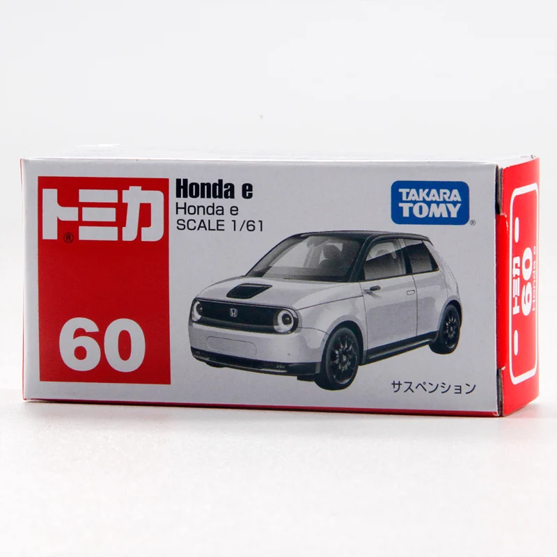 TAKARA TOMY Tomica NO.60 Modèle de véhicule à moteur Honda E, Ornement, Mini modèle de voiture en alliage moulé sous pression, Jouet pour enfants, Cadeau de Noël