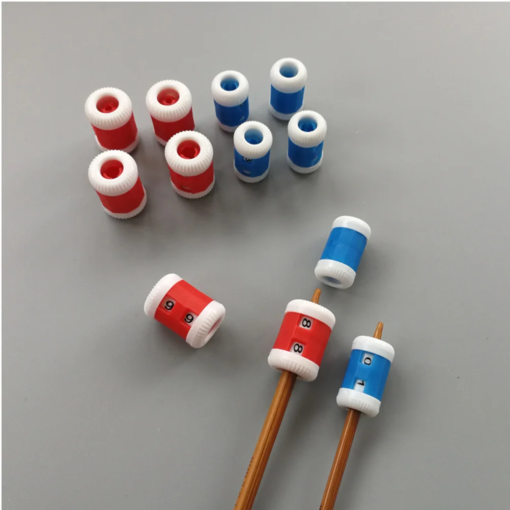 

10Pcs Sweater Knitting Needle Register Durable Plastic Counter for Home Use Knitting Stitch Markers DIY Accessories