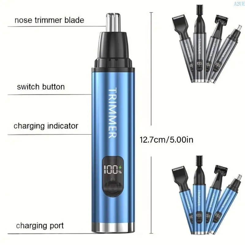 A2UE Beard Shaver Imploude Shaver Narizas nariz 4 en 1 Dispositivo aseo eléctrico barba eléctrica Presente para