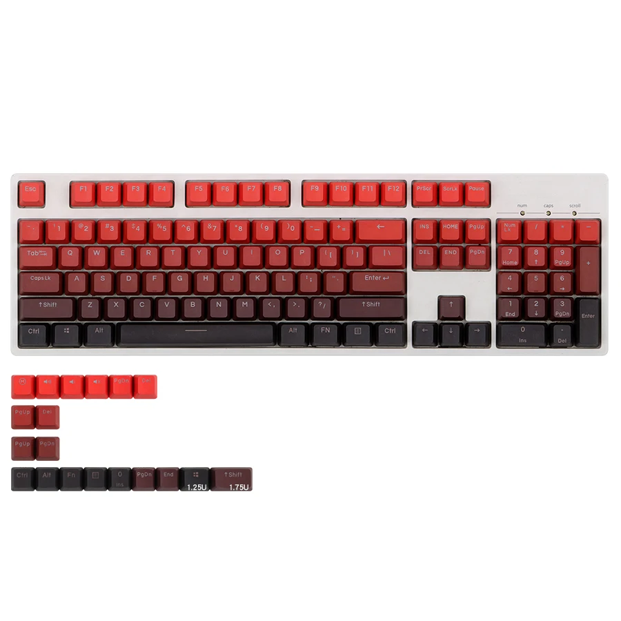 

【Skyline】 Side Print Backlit 68 84 96 104 Key Standard ANSI Shine through Legends PBT OEM Profile for Mechanical keyboard