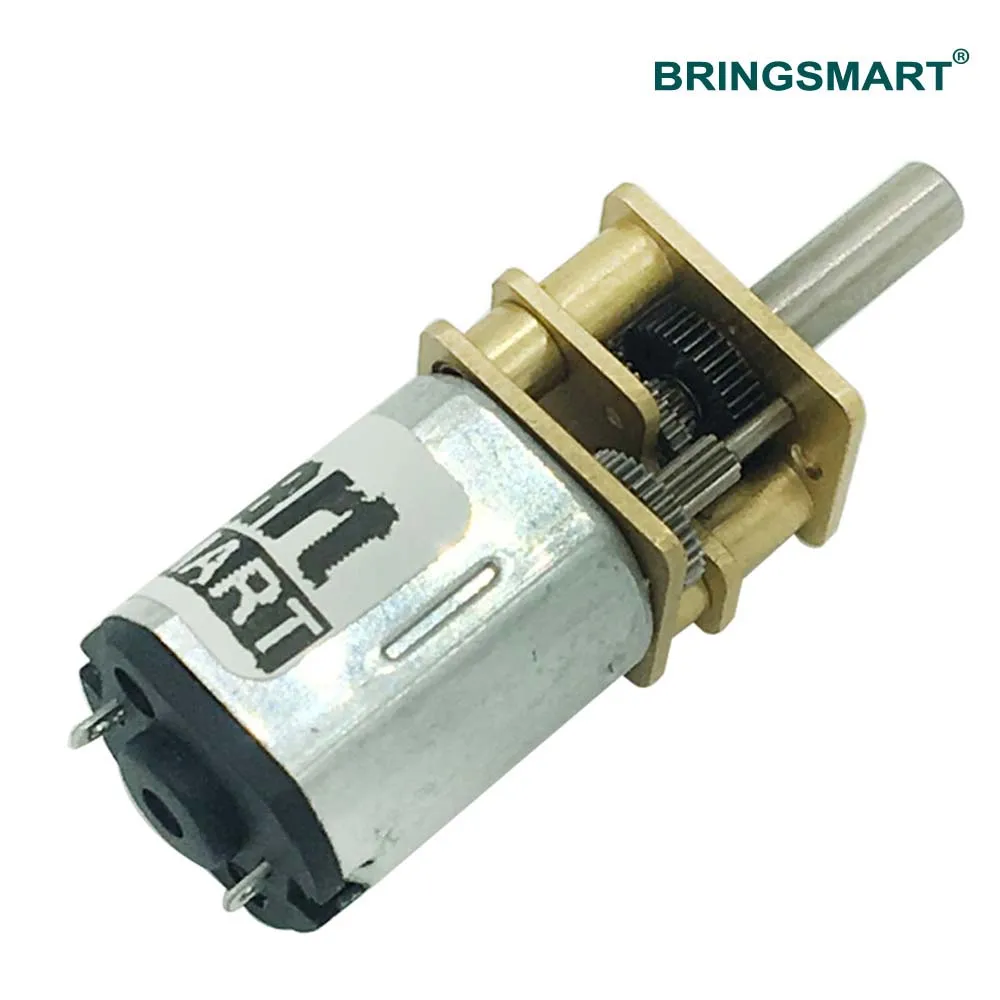 BringSmart  N20 15-1500rpm Micro DC Gear Motor  3V 6V Micro Motor Monitoring Equipment+Robot Motor Door Lock 12V Gear Motor