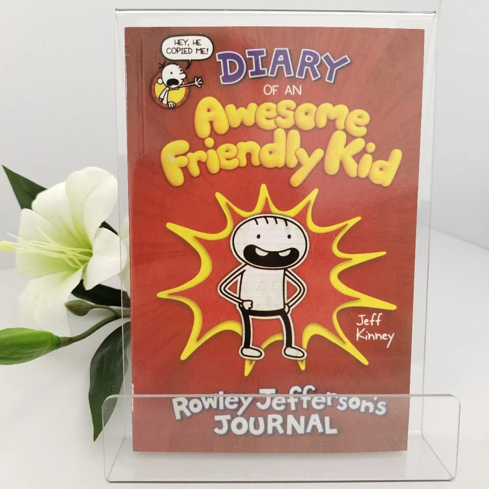 

Дневник потрясающего дружелюбного ребенка. Автор: Джефф Кинни. Мягкая обложка. Книга о слабонервном мальчике. Забавная история для детей. Английская детская книга. Лучший подарок.