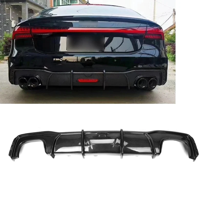 

Carbon Fiber KB Style Rear Bumper Diffuser Front Lip for Audi A7 C8 S7 Sline2019 2020 A7 C8 Diffuser