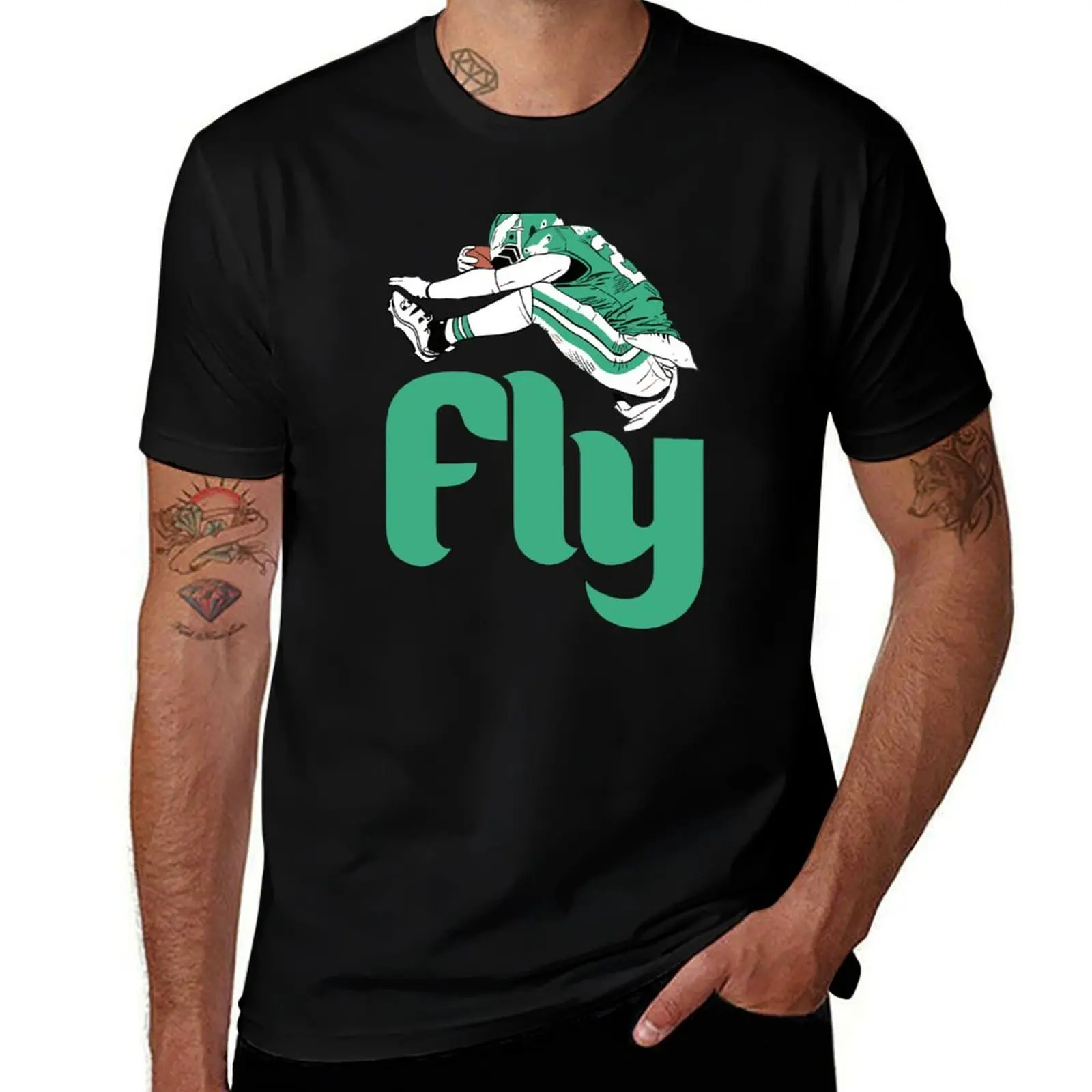 

Fly Saquon Barkley T-Shirt t shirts cotton 100% t shirt man luxury t shirts for man pack white T-shirt