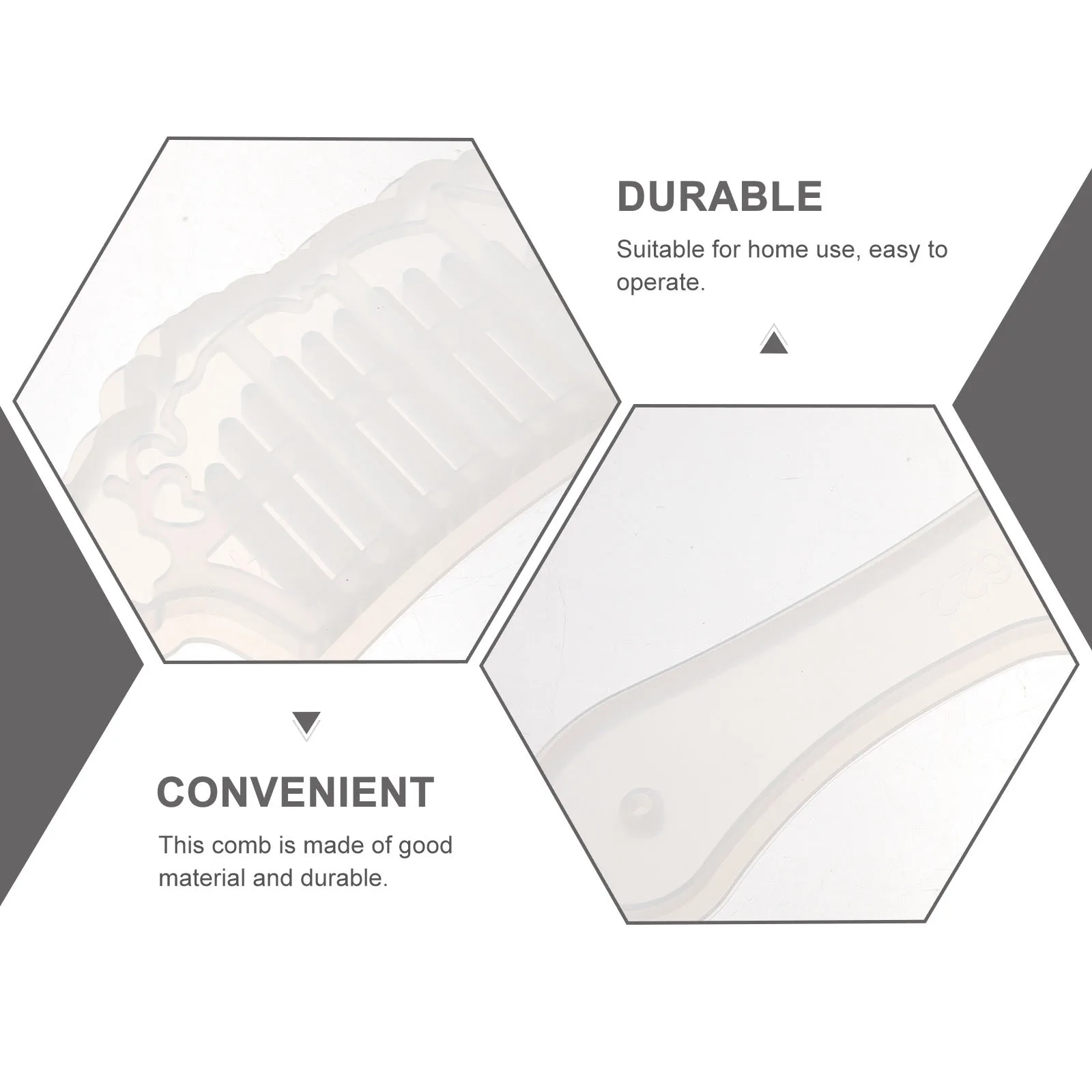 4 pcs Crystal Resin Comb Molds Silicone Casting Molds For Diy Hair Comb Making Smooth Edges Reusable Craft Mold Tools