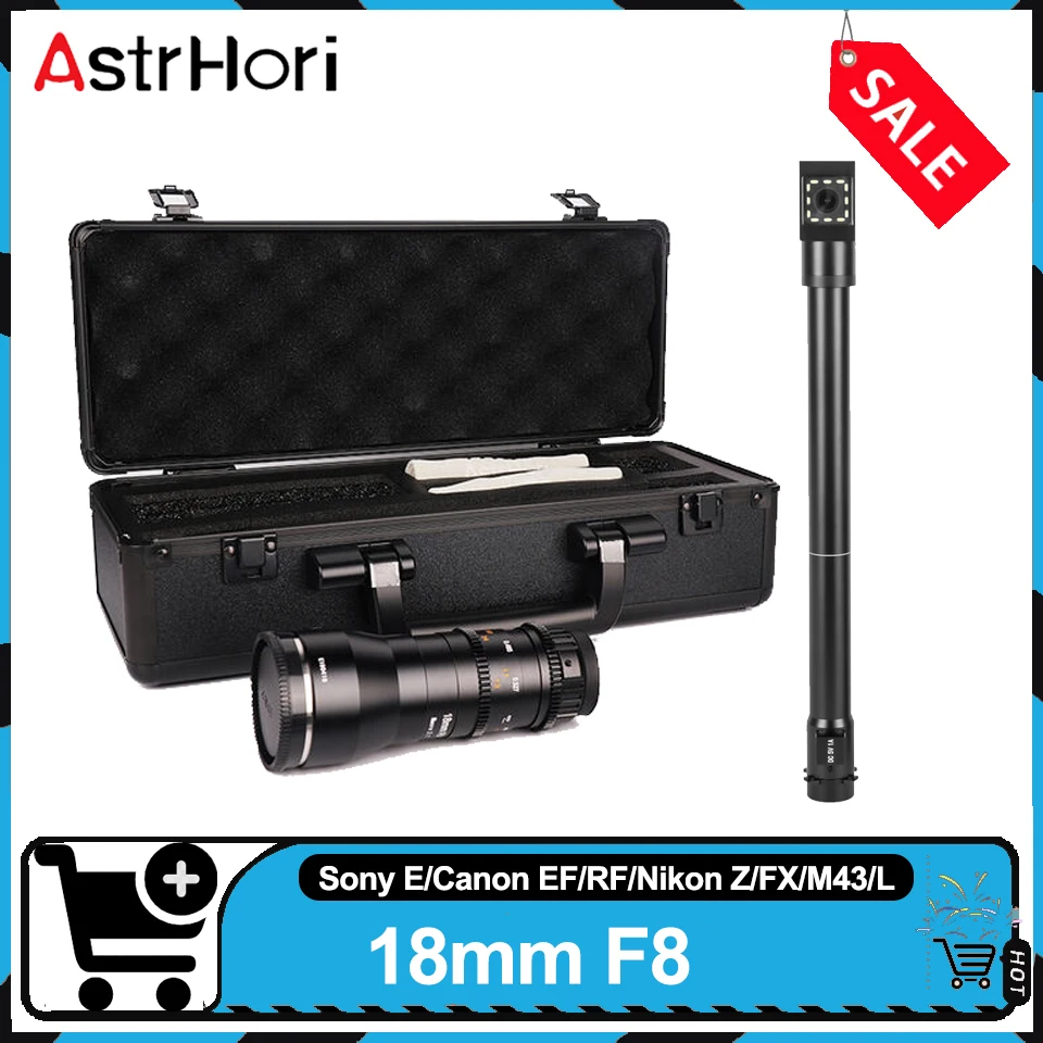 AstrHori 18mm F8 APS-C 2X Macro Probe Lens  90°Angle of View Fixed Focus Manual Focus Camera Lens for Canon R5 600D  Nikon Z50