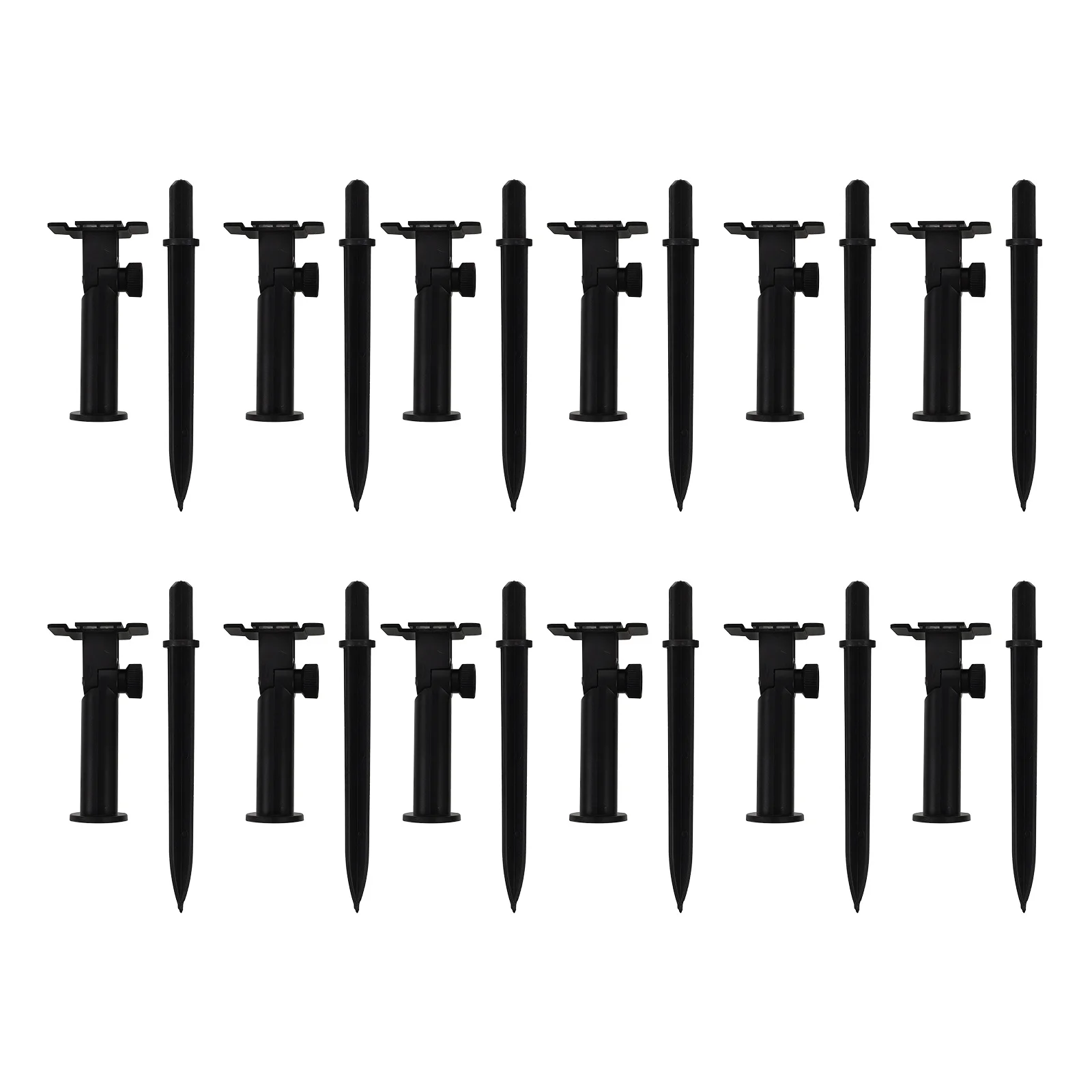 

12Pcs Solar Light Holders Universal Fit Plastic Spikes for Solar Garden Lights Seamless Outdoor Decorative Lighting Upgrade