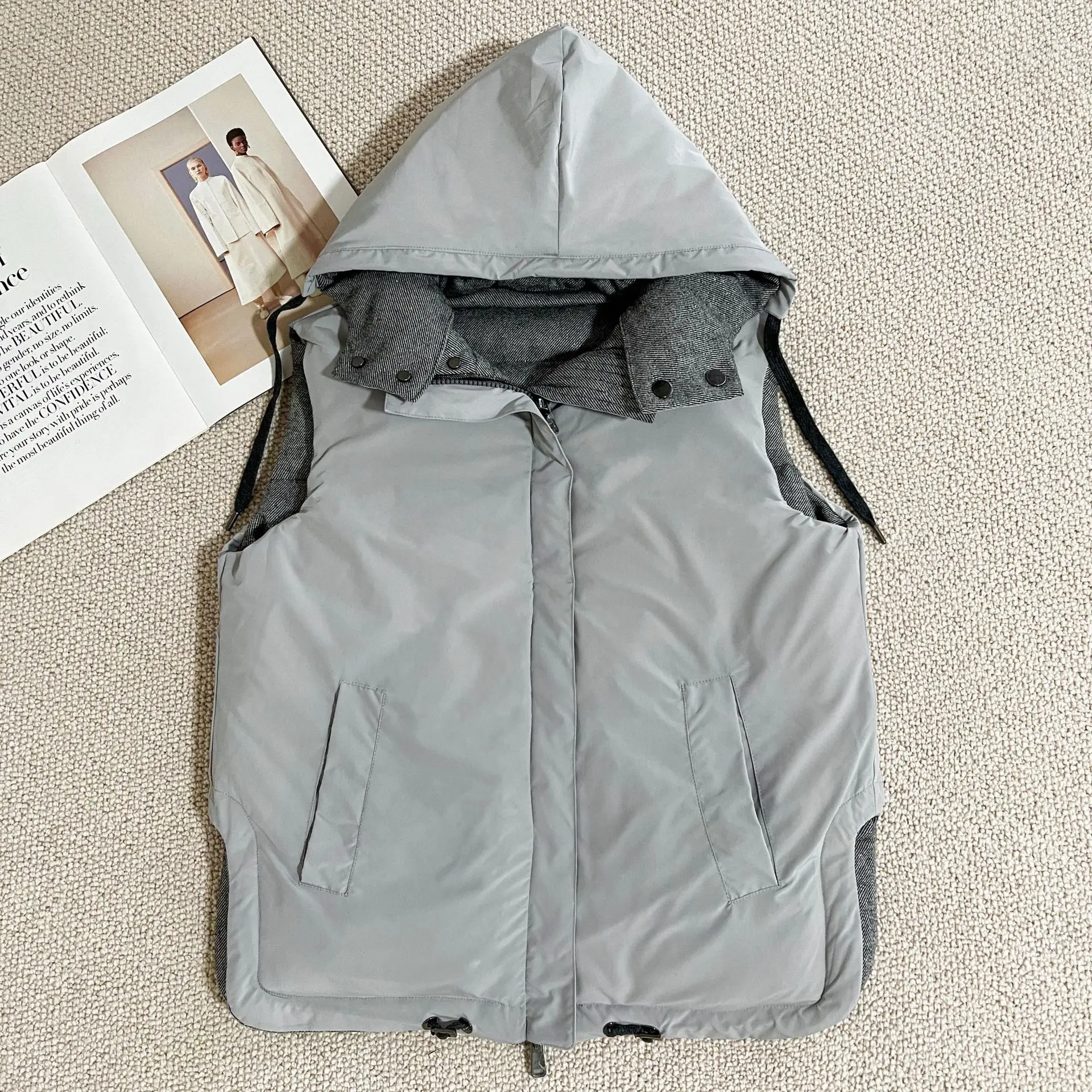 2025年秋新作 ダウンベスト リバーシブル 4色展開 オールマッチ スリム きれいめ レディース