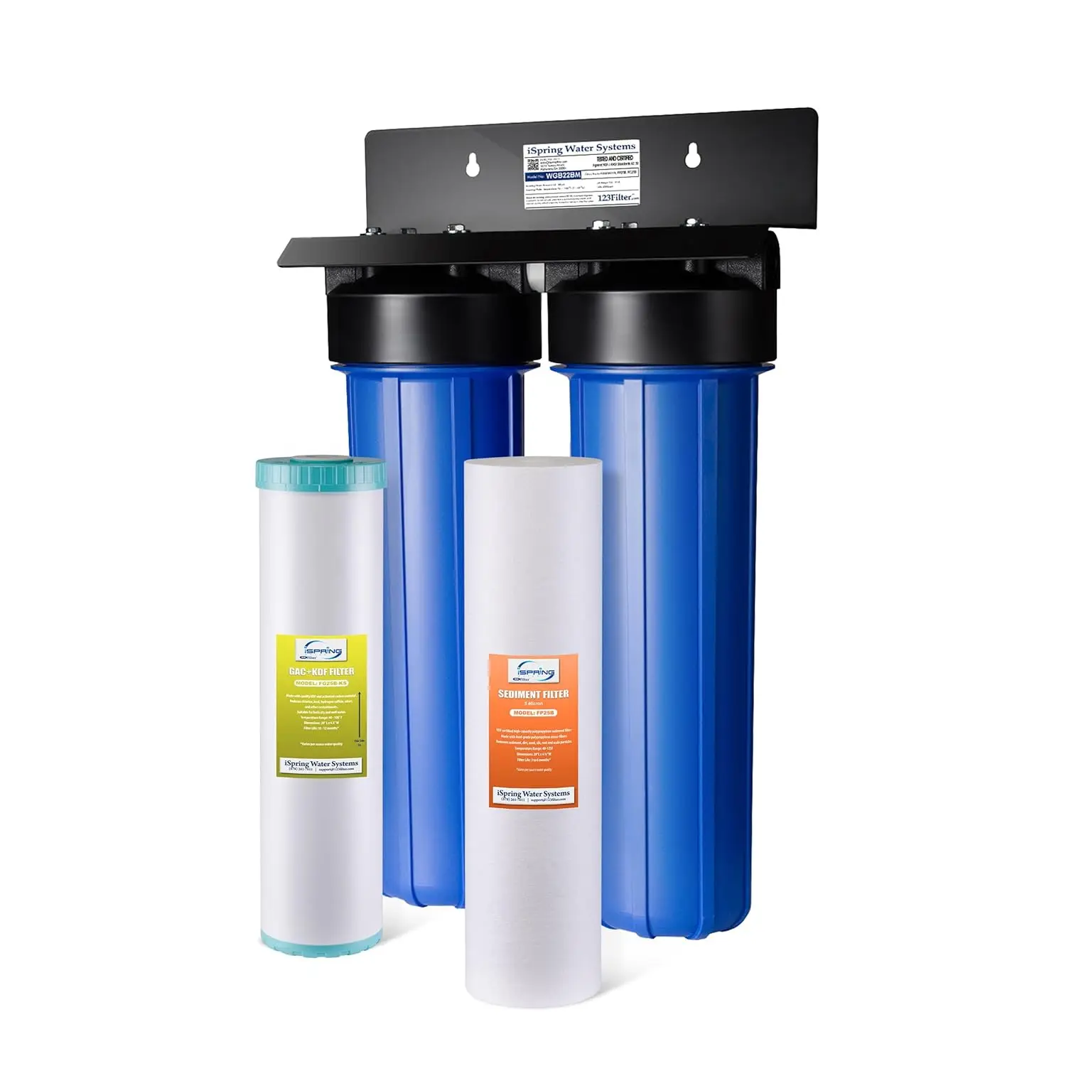 House Water Filter System, Reduces Sediment,  , Heavy Metals, Chlorine,  , Hydrogen Sulfide, 2-Stage W